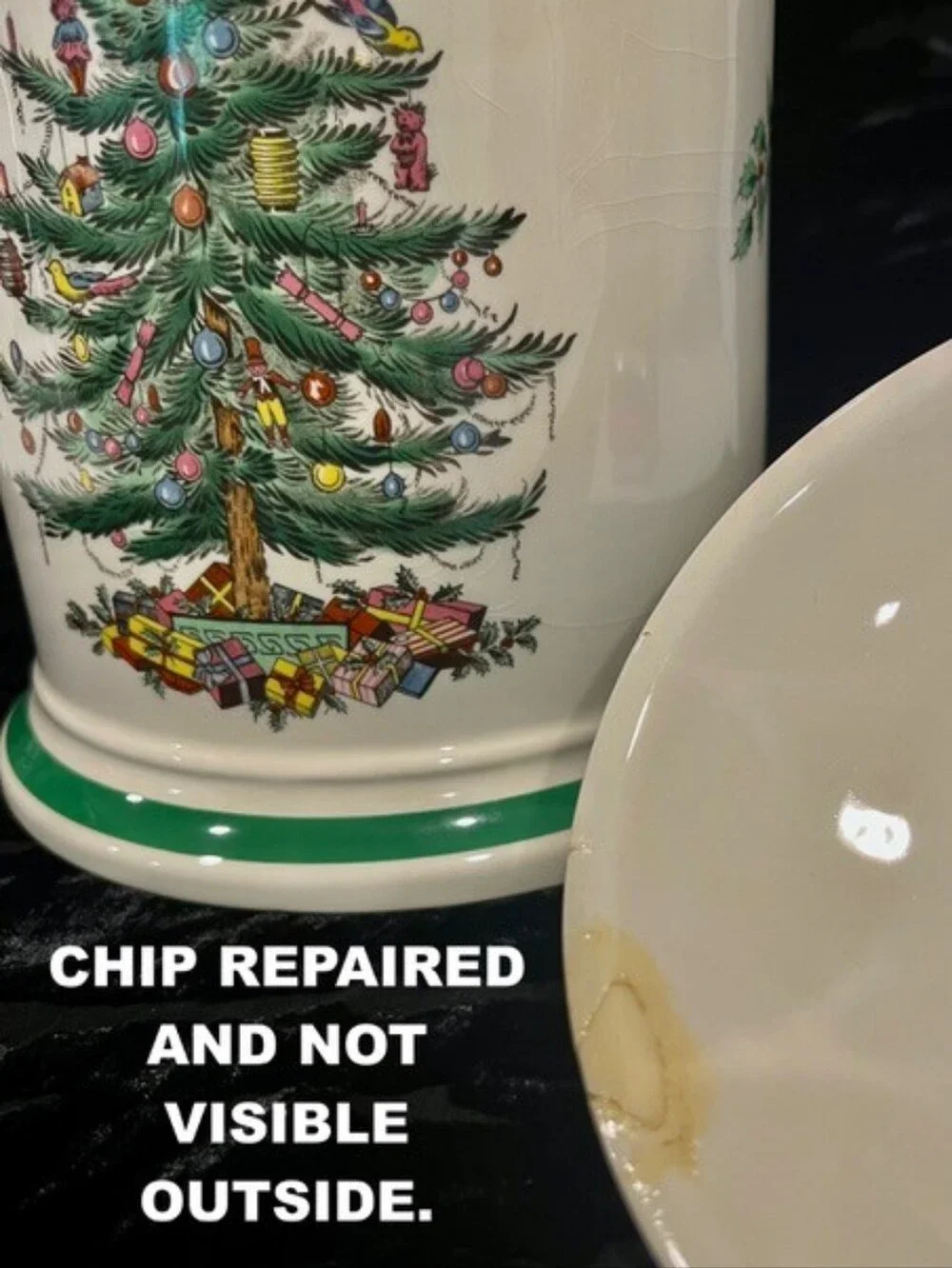 Vintage 1978 Spode Christmas Tree Large Canister/Cookie Jar - S3324-C - England